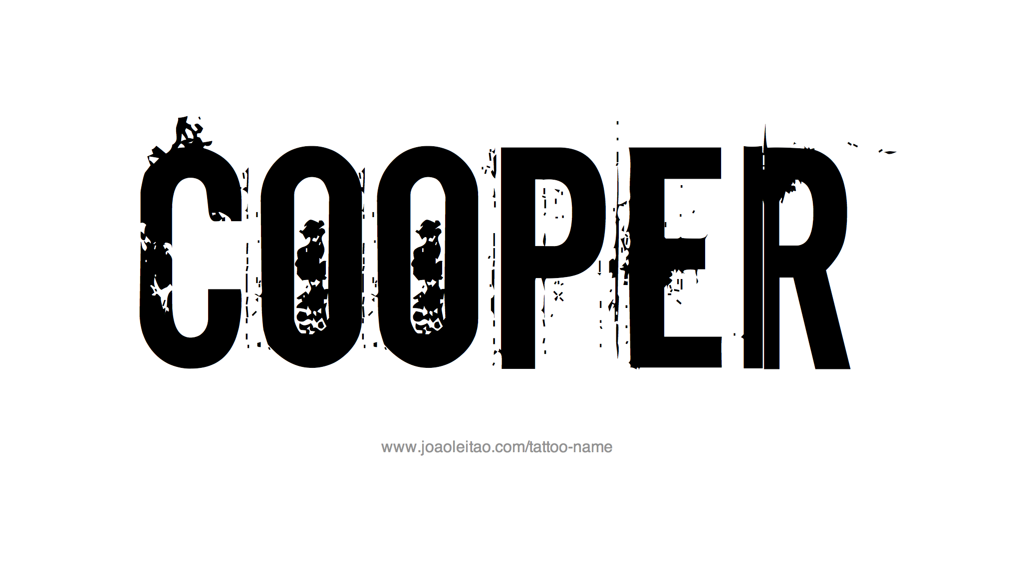 Cooper Name Tattoo Designs